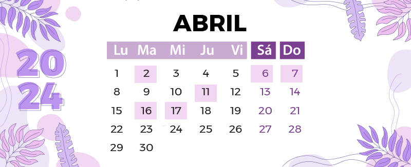 Efemérides Calendario